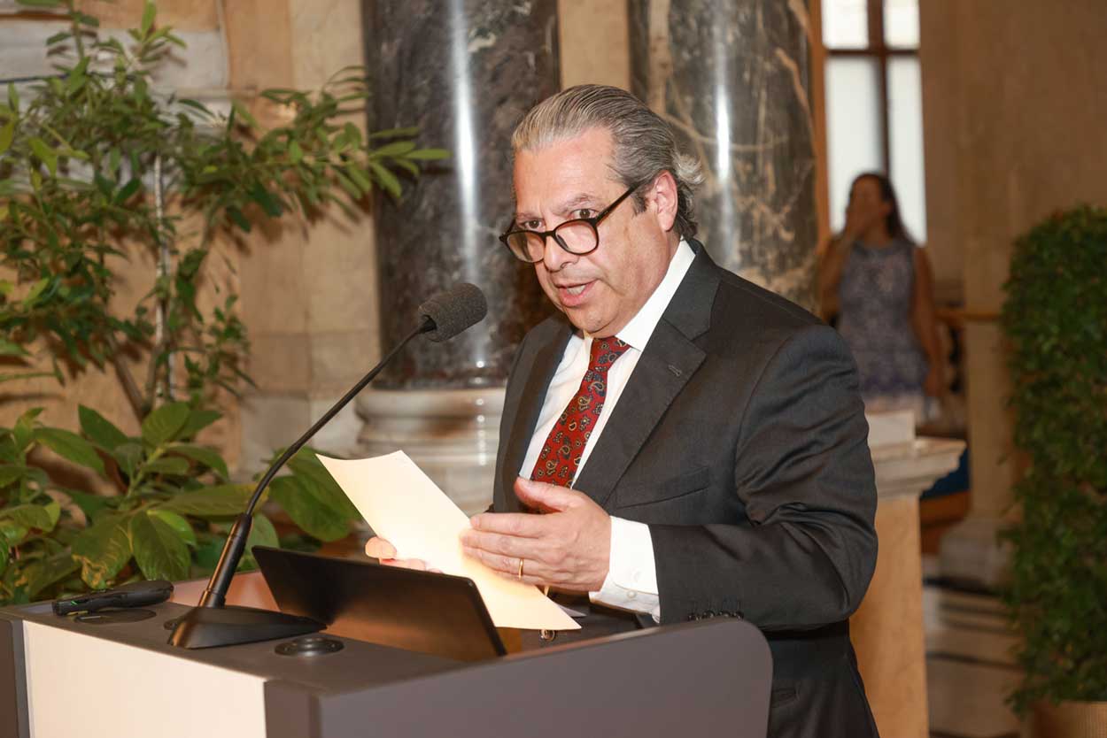 Botschafter von Brasilien in Wien Nelson Antonio Tabajara de Oliveira bei der Eröffnung 