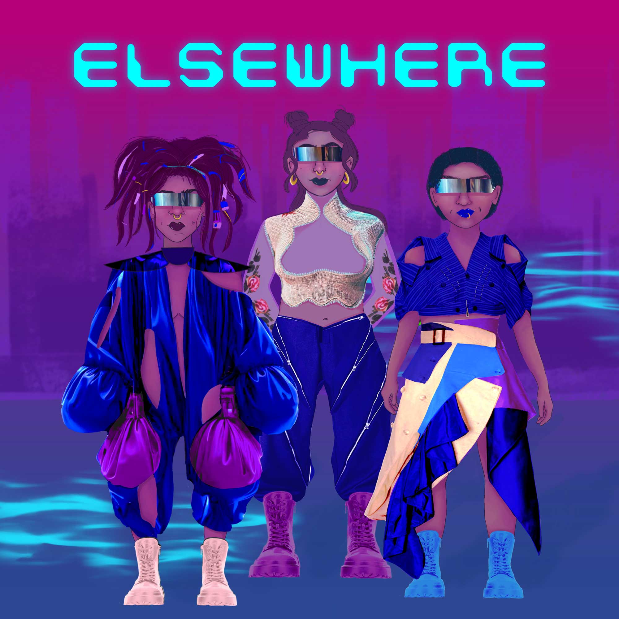 Elsewhere: Explorando la moda virtual y desafiando el Fast Fashion a través de performances Sostenibles. Foto: Marisel Bongola.