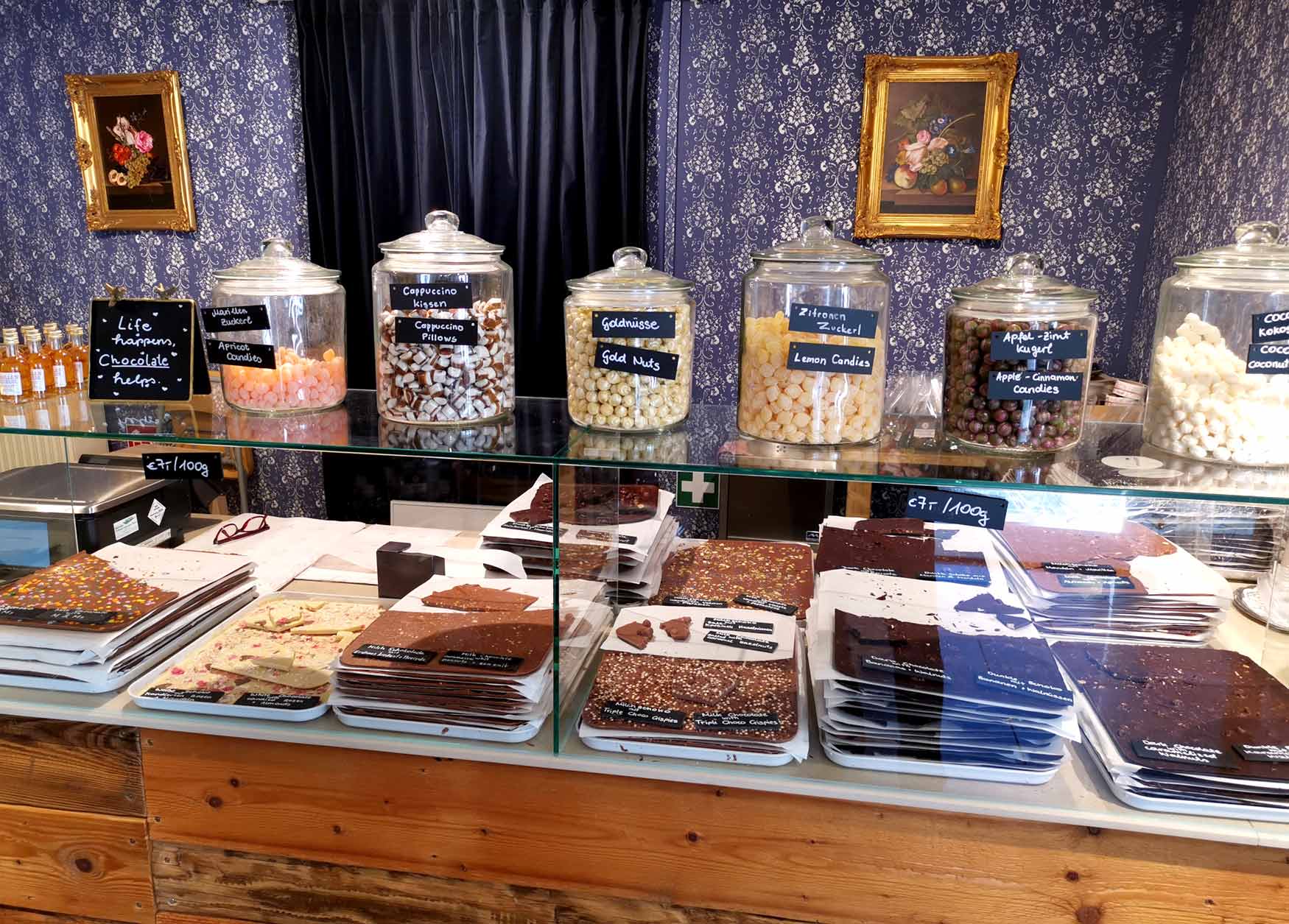 Charlotte Wieser's köstliche Schokoladen in der Wachau. Foto: CulturaLatina