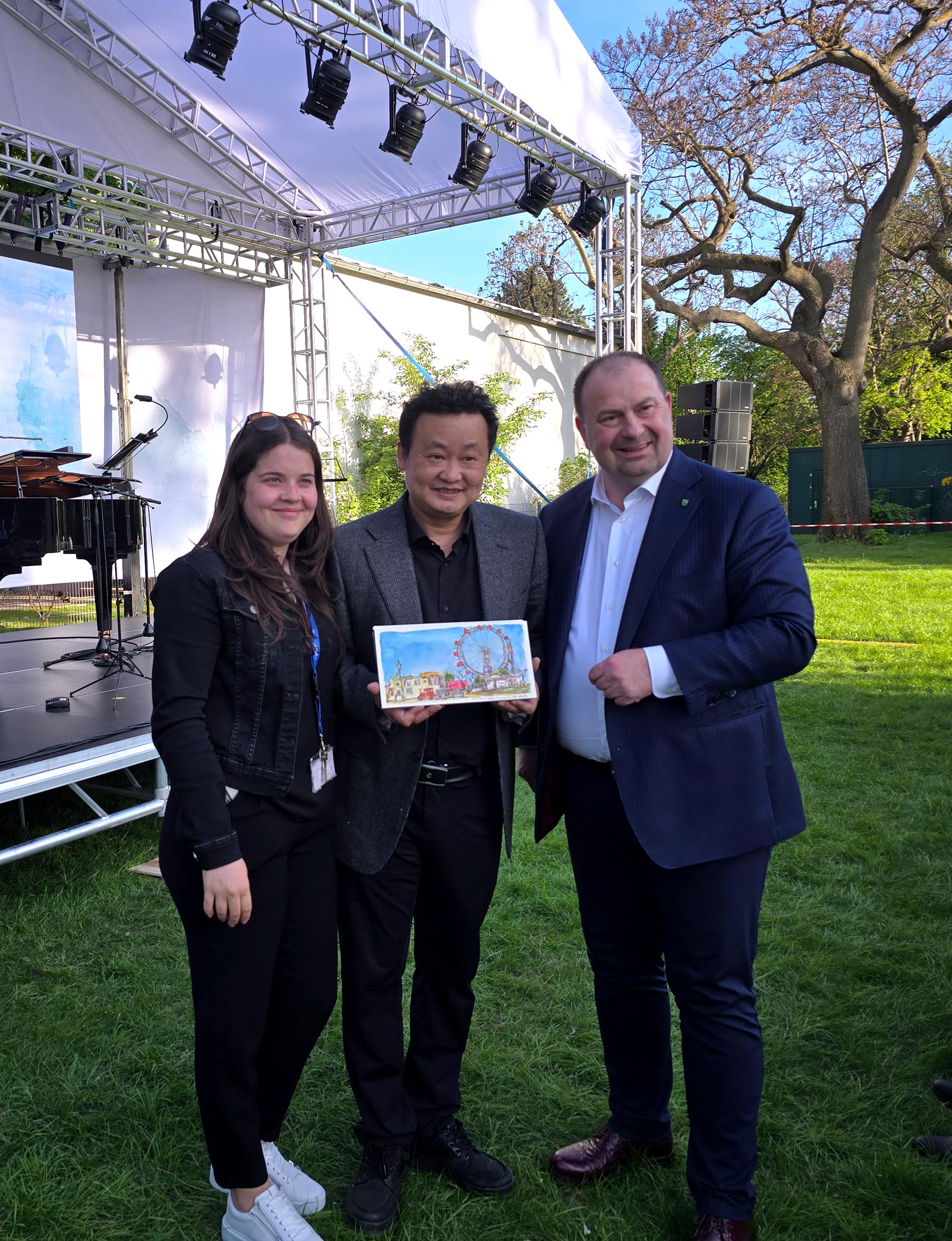 Chinesische Cartoon Ausstellung auf der Kaiserwiese