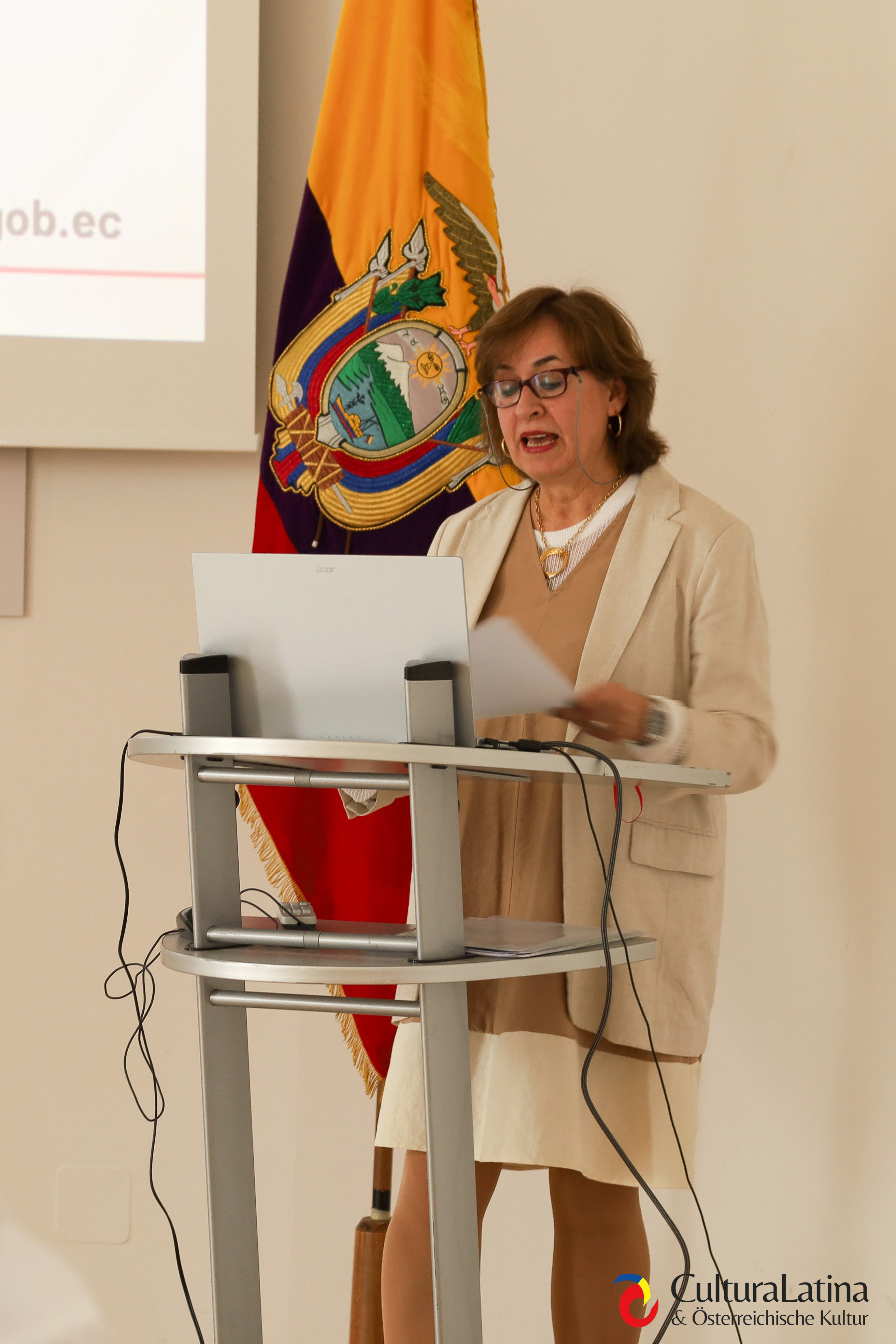 S.E. Mireya Muñoz, Embajadora de Ecuador en Austria. Foto: Ivett Ángeles Litano. S.E. Mireya Muñoz, Embajadora de Ecuador en Austria. Foto: Ivett Ángeles Litano.
