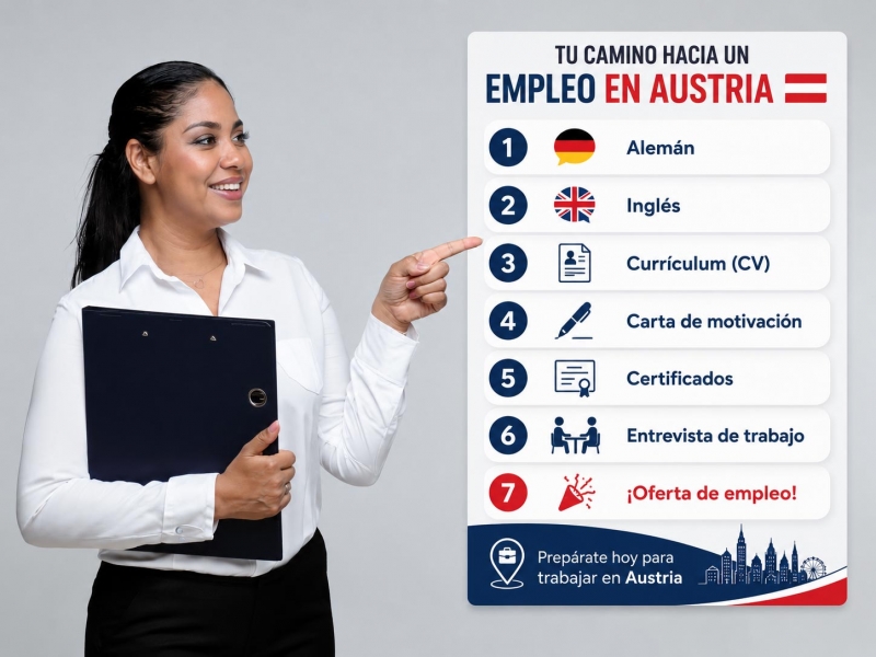 Tu ruta hacia un empleo en Austria.