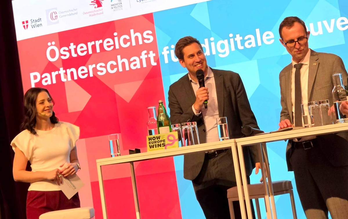 El secretario de Estado Alexander Pröll y Dirk Schrödter, ministro y jefe de la Cancillería del Estado de Schleswig-Holstein.