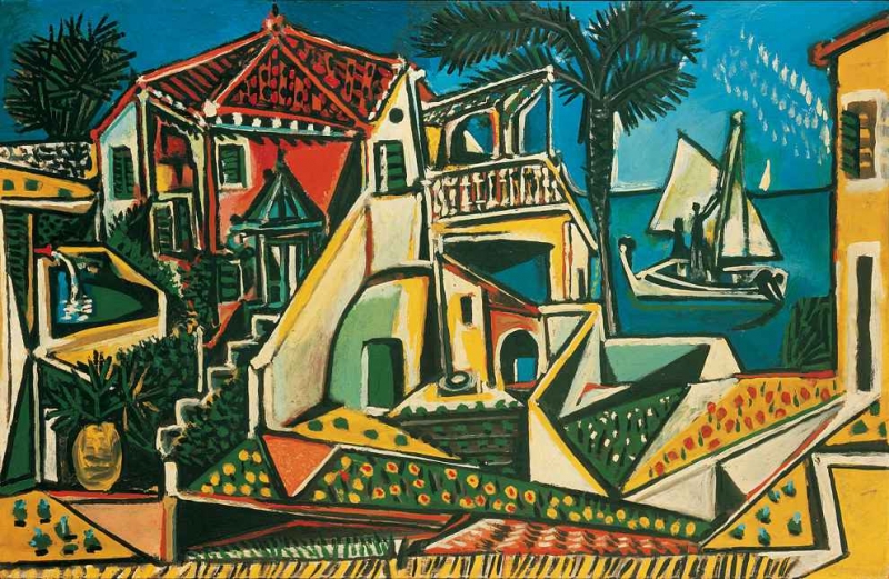 Pablo Picasso Mittelmeerlandschaft, 1952. © Albertina Wien Succession.